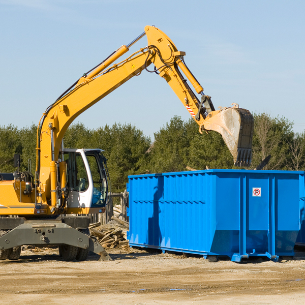 are there any restrictions on where a residential dumpster can be placed in Ten Mile Run NJ